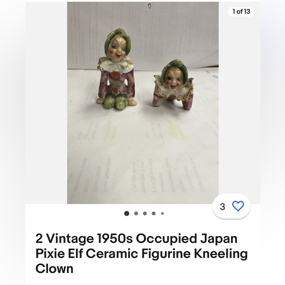 Mid century ceramic pixie - Picture 8 of 9